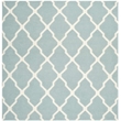 Safavieh Dhurries Light Blue Contemporary Rug - Square 6'