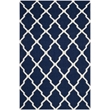 Safavieh Dhurries Navy Contemporary Rug - 6' x 9'
