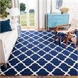 Safavieh Dhurries Navy Contemporary Rug - 9' x 12'