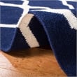 Safavieh Dhurries Navy Contemporary Rug - Runner 2'6
