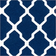 Safavieh Dhurries Navy Contemporary Rug - Runner 2'6