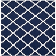 Safavieh Dhurries Navy Contemporary Rug - Square 6'
