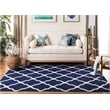 Safavieh Dhurries Navy Contemporary Rug - Square 6'