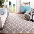 Safavieh Dhurries Dark Grey Contemporary Rug - 9' x 12'