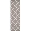 Safavieh Dhurries Dark Grey Contemporary Rug - Runner 2'6
