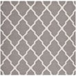 Safavieh Dhurries Dark Grey Contemporary Rug - Square 6'