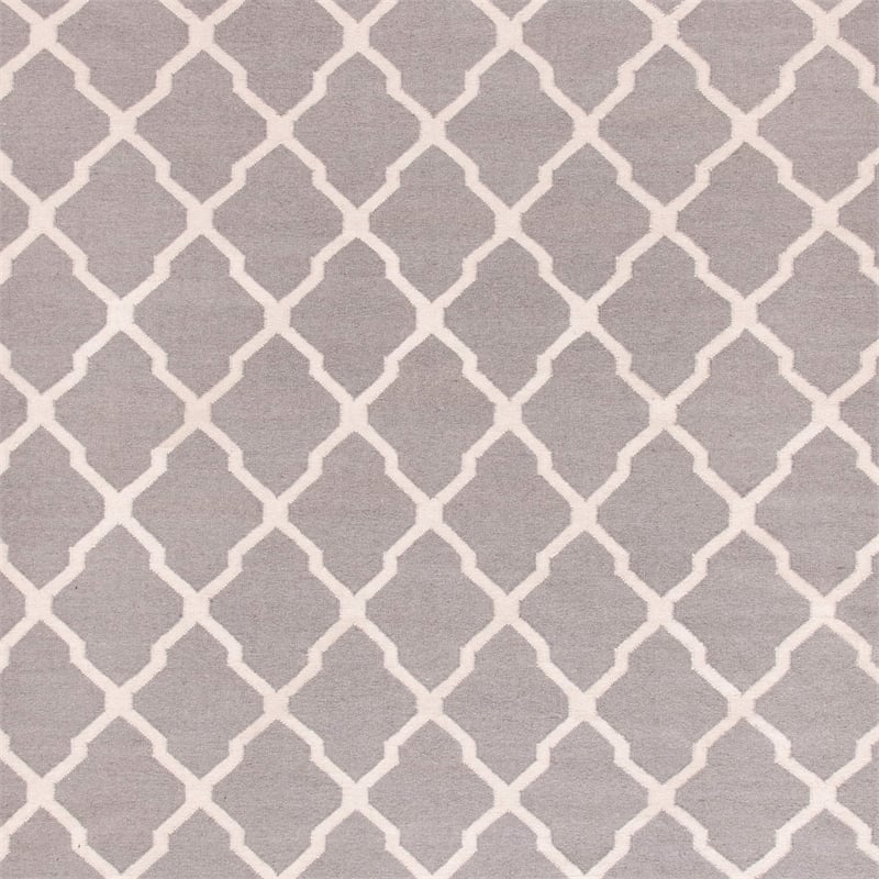 Safavieh Dhurries Dark Grey Contemporary Rug - Square 6'