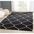Safavieh Dhurries Black Contemporary Rug - 3' x 5'