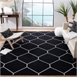 Safavieh Dhurries Black Contemporary Rug - 8' x 10'