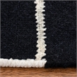 Safavieh Dhurries Black Contemporary Rug - Round 6'
