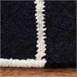 Safavieh Dhurries Black Contemporary Rug - Round 6'