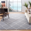 Safavieh Dhurries Grey Contemporary Rug - Square 6'