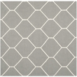 Safavieh Dhurries Grey Contemporary Rug - Square 6'