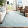 Safavieh Dhurries Light Blue Contemporary Rug - 8' x 10'