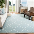 Safavieh Dhurries Light Blue Contemporary Rug - 9' x 12'