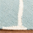 Safavieh Dhurries Light Blue Contemporary Rug - Round 6'