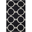 Safavieh Dhurries Black Contemporary Rug - 3' x 5'