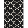 Safavieh Dhurries Black Contemporary Rug - 4' x 6'