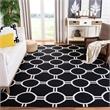Safavieh Dhurries Black Contemporary Rug - 8' x 10'