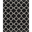 Safavieh Dhurries Black Contemporary Rug - 9' x 12'