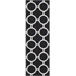 Safavieh Dhurries Black Contemporary Rug - 9' x 12'