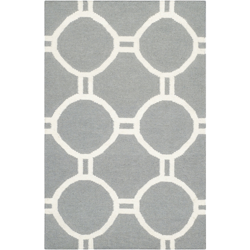 Safavieh Dhurries Black Contemporary Rug - Runner 2'6
