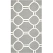 Safavieh Dhurries Grey Contemporary Rug - 3' x 5'