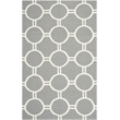 Safavieh Dhurries Grey Contemporary Rug - 4' x 6'