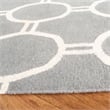 Safavieh Dhurries Grey Contemporary Rug - 4' x 6'