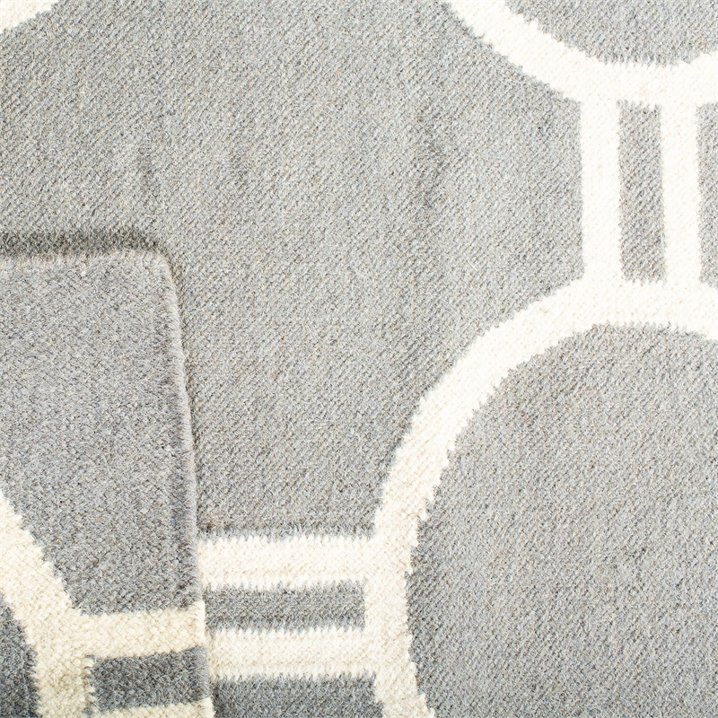 Safavieh Dhurries Grey Contemporary Rug - 5' x 8'