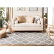 Safavieh Dhurries Grey Contemporary Rug - 9' x 12'