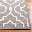 Safavieh Dhurries Grey Contemporary Rug - 6' x 9'
