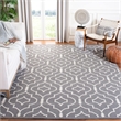 Safavieh Dhurries Grey Contemporary Rug - 8' x 10'