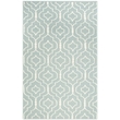 Safavieh Dhurries Light Blue Contemporary Rug - 4' x 6'