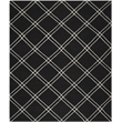 Safavieh Dhurries Black Contemporary Rug - 8' x 10'