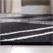 Safavieh Dhurries Black Contemporary Rug - Square 6'