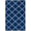 Safavieh Dhurries Navy Contemporary Rug - 5' x 8'