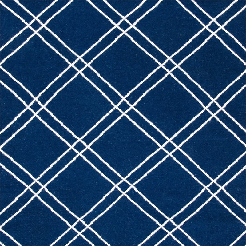 Safavieh Dhurries Navy Contemporary Rug - 5' x 8'