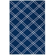 Safavieh Dhurries Navy Contemporary Rug - 6' x 9'