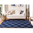 Safavieh Dhurries Navy Contemporary Rug - 6' x 9'