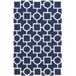 Safavieh Dhurries Navy Contemporary Rug - 4' x 6'