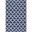 Safavieh Dhurries Navy Contemporary Rug - 6' x 9'