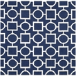 Safavieh Dhurries Navy Contemporary Rug - Square 6'