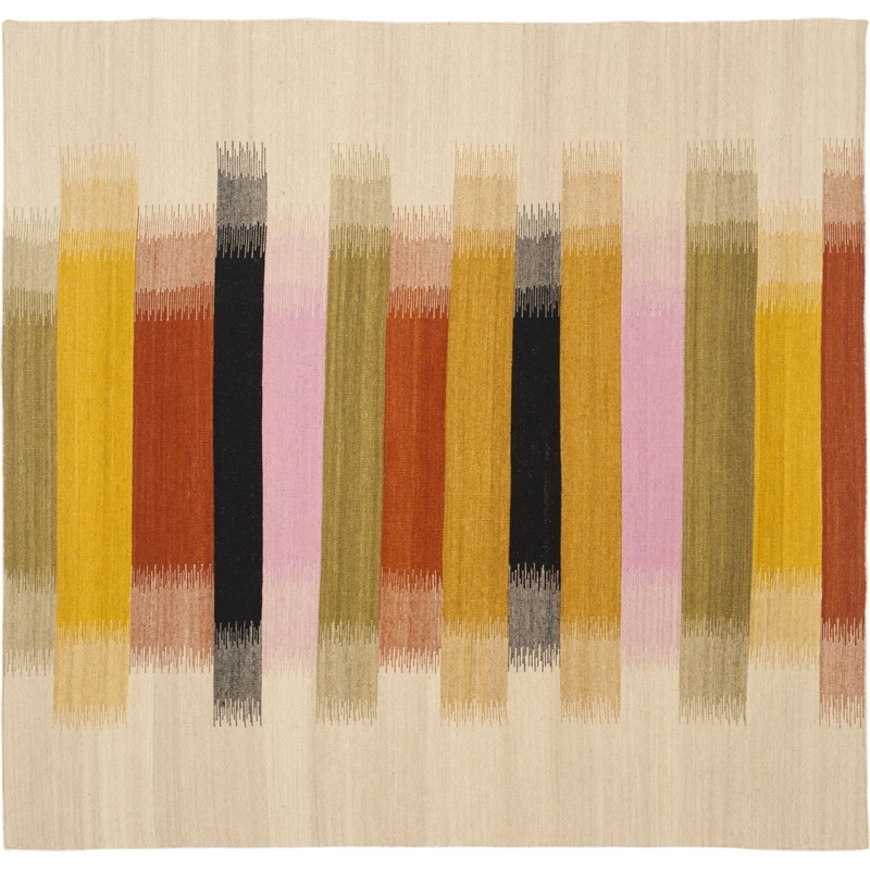 Safavieh Dhurries Beige Contemporary Rug - 6' x 9'