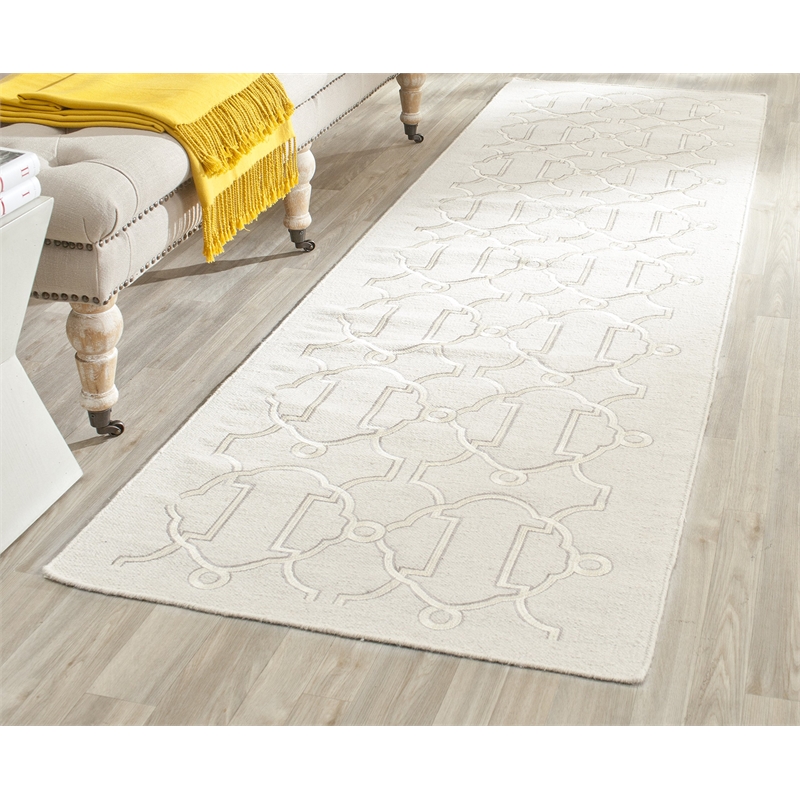 Safavieh Dhurries Beige Contemporary Rug - 2'6