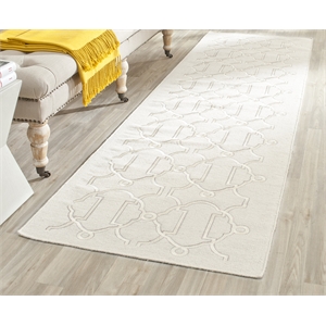 Safavieh Dhurries Beige Contemporary Rug - 2'6&quot x 8'