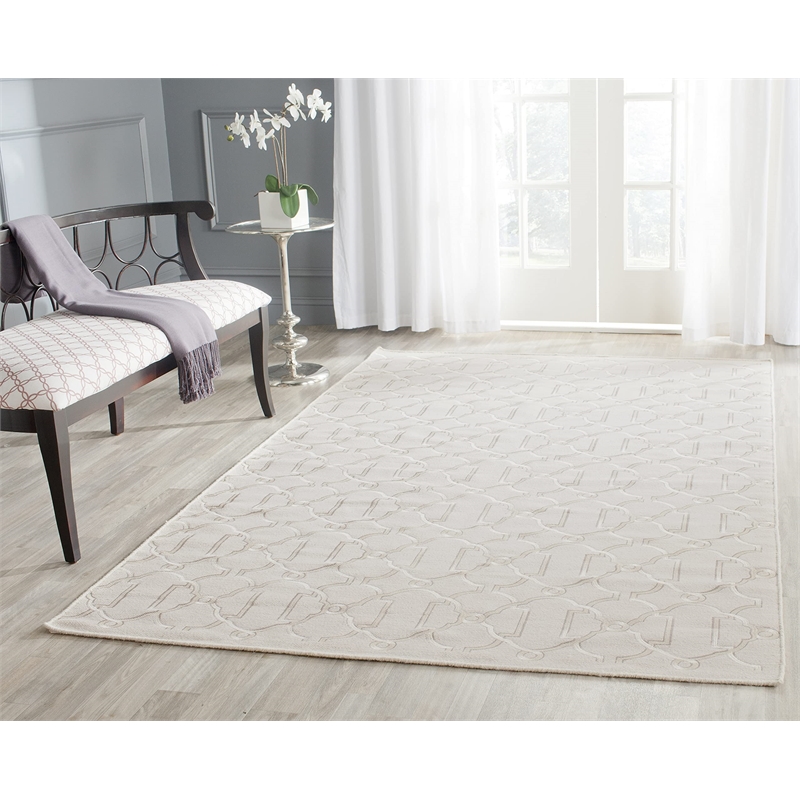 Safavieh Dhurries Beige Contemporary Rug - 6' x 9'