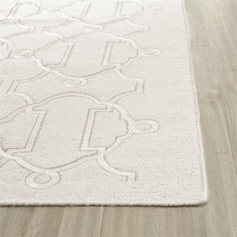 Safavieh Dhurries Beige Contemporary Rug - 6' x 9'