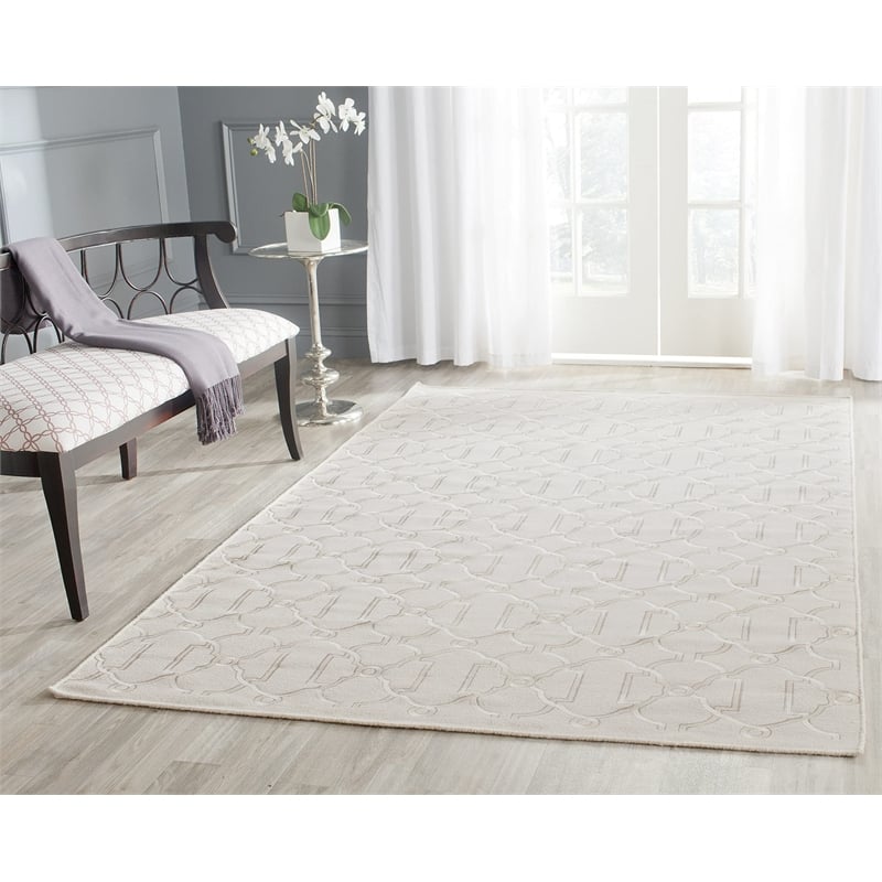 Safavieh Dhurries Beige Contemporary Rug - 8' x 10'