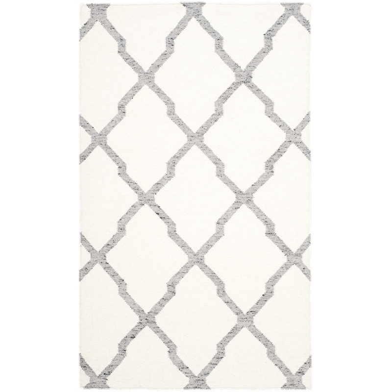 Safavieh Dhurries Ivory Contemporary Rug - 3' x 5'